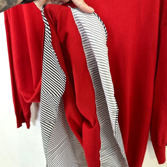 LAUREN RALPH LAUREN Twofer Sweater Size 14 Preppy Classic Business Casual Chic - Picture 4 of 10